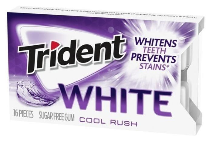 Trident White Chewing Gum - Cool Rush (16 Pcs)