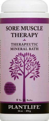 Plantlife Mineral Bath, Therapeutic, Sore Muscle Therapy - 16 Ounces
