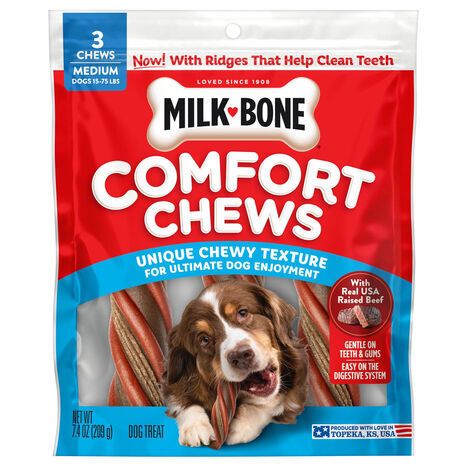 Milk-Bone Medium Beef Dog Treat - 3 Chews