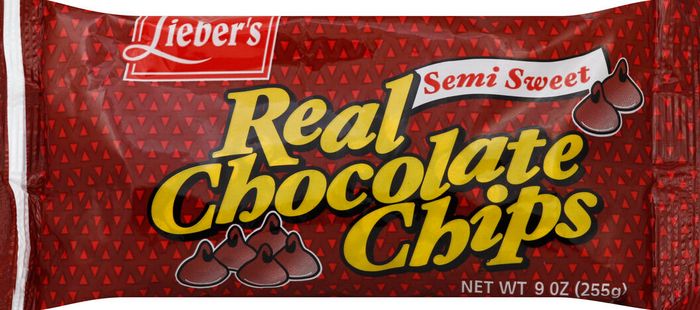 Lieber's Chocolate Chips, Semi Sweet - 9 Ounces