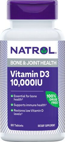 Natrol Tablets 10000 IU Vitamin D3 - 60 Tablets
