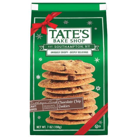 Tate's Bake Shop Chocolate Chip Season's Greetings Cookies - 7 Ounces