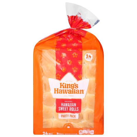 King's Hawaiian Original Hawaiian Sweet Rolls Party Pack - 24 Rolls