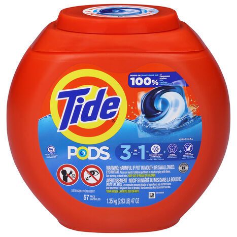 Tide Pacs Original Detergent - 57 Pacs