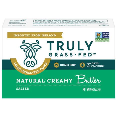 Truly Grass Fed Butter, Natural Creamy, Salted - 8 Ounces