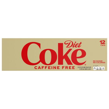 Diet Coke Caffeine Free Soda - 12 x 12 Fluid Ounces