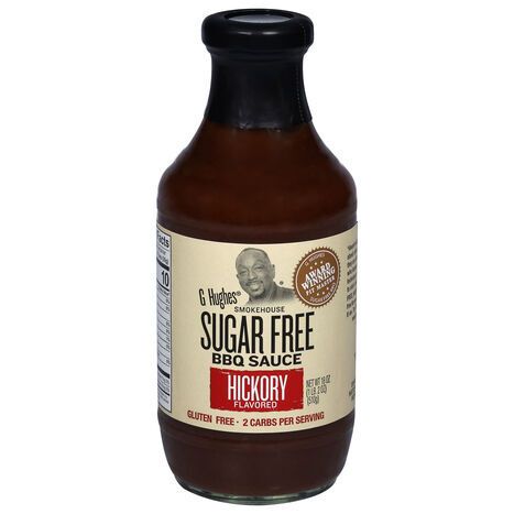 G Hughes Sugar Free Hickory Flavored BBQ Sauce - 18 Ounces