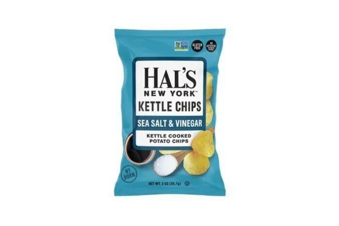 Hal’s New York Kettle Chips - Sea Salt  & Vinegar (2oz)