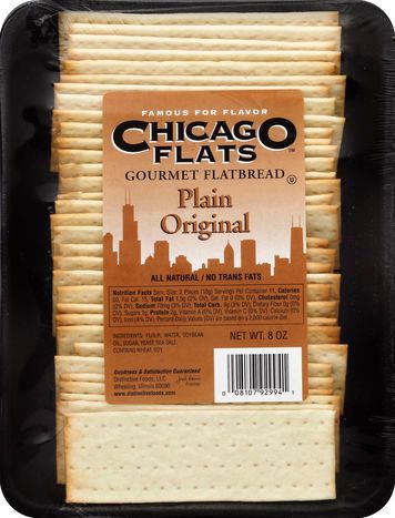 Chicago Flats Flatbread, Gourmet, Plain Original - 8 Ounces