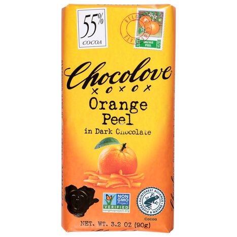 Chocolove Orange Peel in Dark Chocolate - 3.2 Ounces