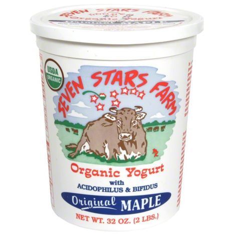 Seven Stars Farm Yogurt, Organic, Original Maple