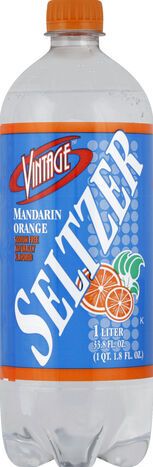Vintage Seltzer, Mandarin Orange - 33.8 Fluid Ounces