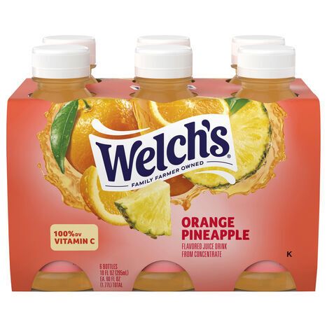 Welch's Orange Pineapple Juice Drink - 6 x 10 Fluid Ounces