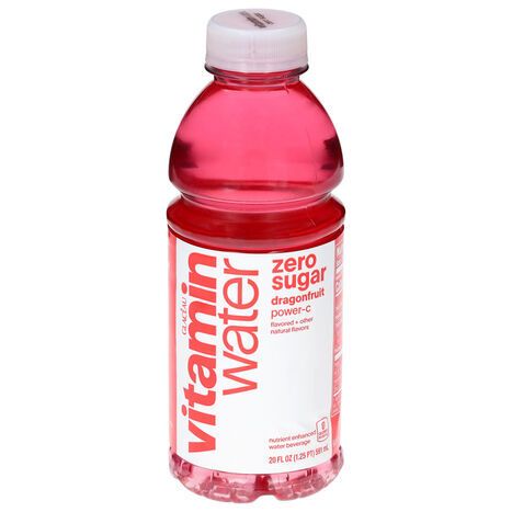 Vitaminwater Zero Sugar Dragonfruit Power-C Water Beverage - 20 Fluid Ounces