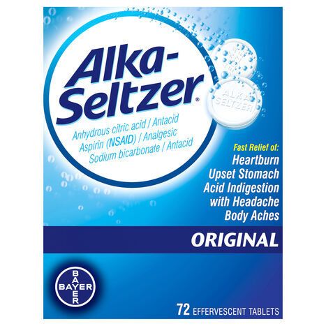Alka-Seltzer Multi-Symptom Relief, Original, Effervescent Tablets - 72 Tablets