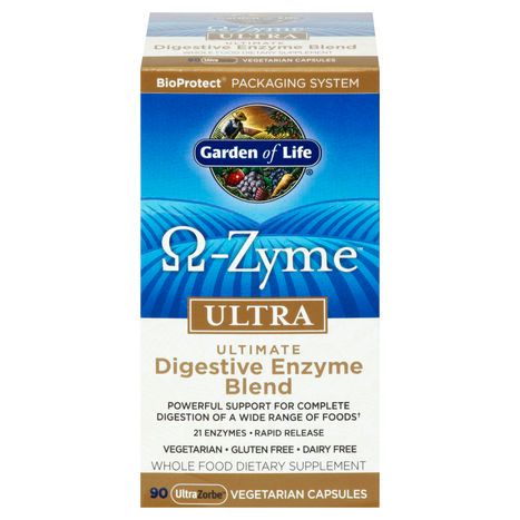 Garden Of Life Digestive Enzyme Blend, Ultimate, Ultra, Vegetarian Capsules - 90 Capsules