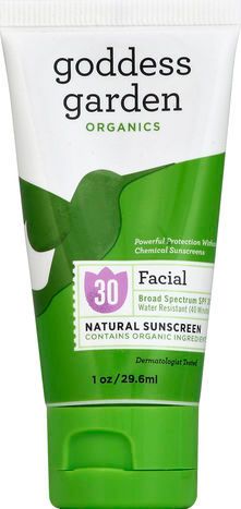 goddess garden Sunscreen, Natural, Facial, Broad Spectrum SPF 30 - 1 Ounce
