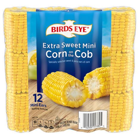 Birds Eye Extra Sweet Mini Corn on the Cob - 12 Mini Ears