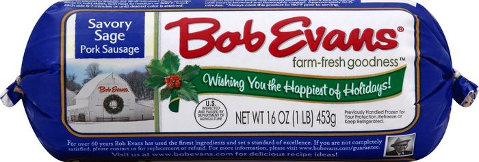 Bob Evans Sausage, Pork, Savory Sage - 16 Ounces