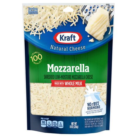 Kraft Low-Moisture Mozzarella Shredded Cheese - 8 Ounces