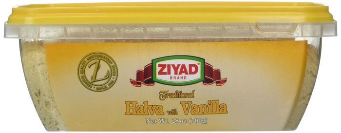 Ziyad Traditional Mediterranean Sesame Fudge Halva Vanilla - 700 Grams