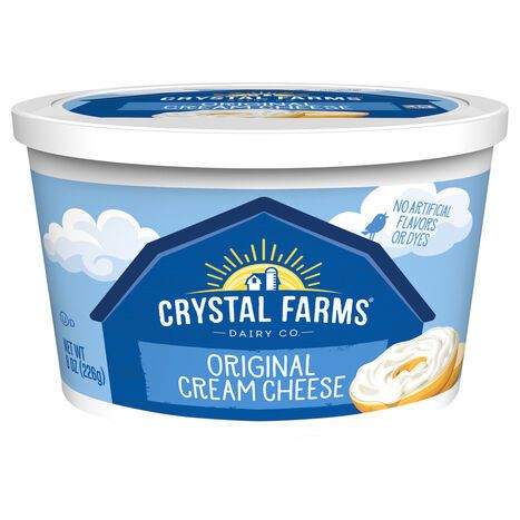 Crystal Farms Cream Cheese, Original - 8 Ounces