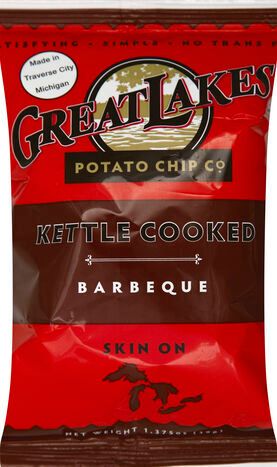 Great Lakes Potato Chip Potato Chips, Kettle Cooked, Barbeque - 1.375 Ounces