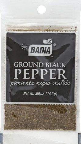 Badia Black Pepper, Ground - 0.5 Ounces