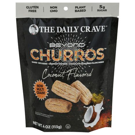 The Daily Crave Churros, Coconut Flavored, Beyond - 4 Ounces