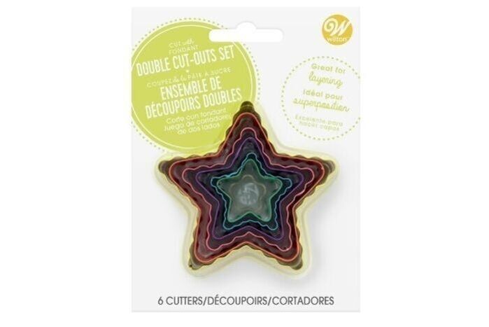 Wilton Star-Shaped Fondant Cut-Out Set, 6-Piece