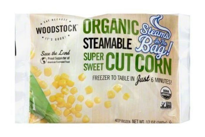 Woodstock Corn, Organic, Super Sweet Cut, Steamable - 12 Ounces