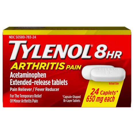 Tylenol 8 Hr Caplets 650 mg Arthritis Pain - 24 Caplets