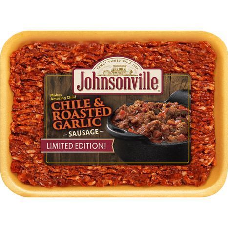 Johnsonville Chile Roasted Garlic Ground Sausage - 16 Ounces