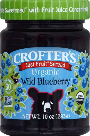 Crofter's Fruit Spread, Organic, Wild Blueberry - 10 Ounces