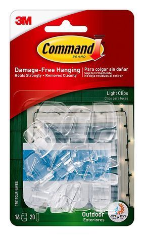 Command Outdoor Light Clip - 16 Count