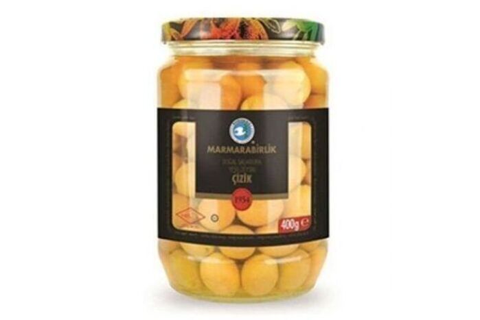 Marmarabirlik Natural Scratched Green Olives - 400 Grams