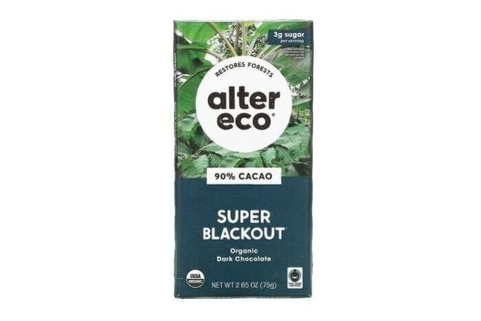 Alter Eco Organic 90% Cacao Super Blackout Dark Chocolate - 2.82 Ounces