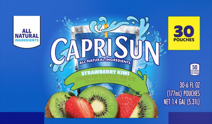Capri Sun Strawberry Kiwi Juice Drink Blend - 30 x 6 Fluid Ounces