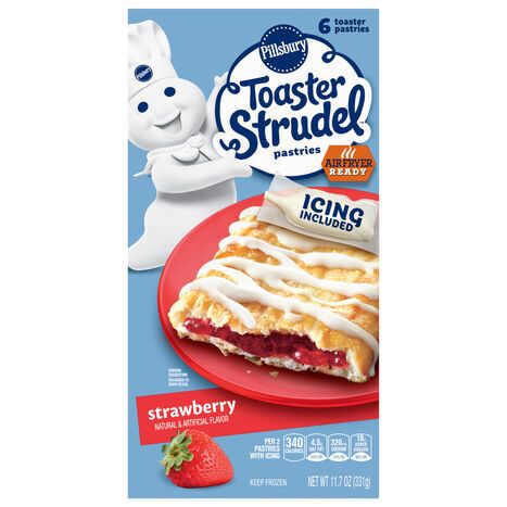 Pillsbury Strawberry Pastries - 6 Pastries