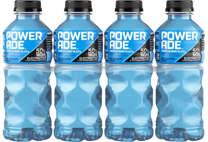 Powerade Mountain Berry Blast Sports Drink - 8 x 20 Fluid Ounces