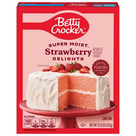 Betty Crocker Strawberry Cake Mix - 13.25 Ounces