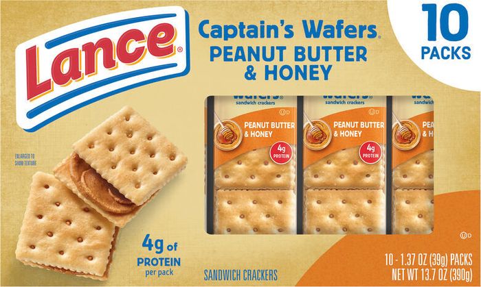 Lance Peanut Butter & Honey Sandwich Crackers - 10 x 1.37 Ounces