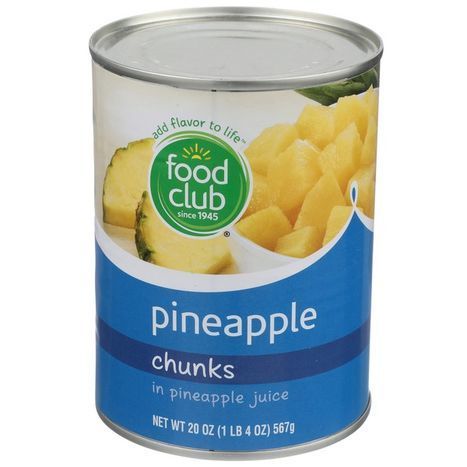 Food Club Pineapple Chunks Juice - 20 Ounces