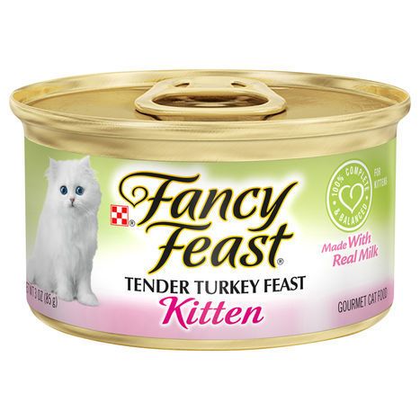 Fancy Feast Cat Food, Gourmet, Tender Turkey Feast, Kitten - 3 Ounces