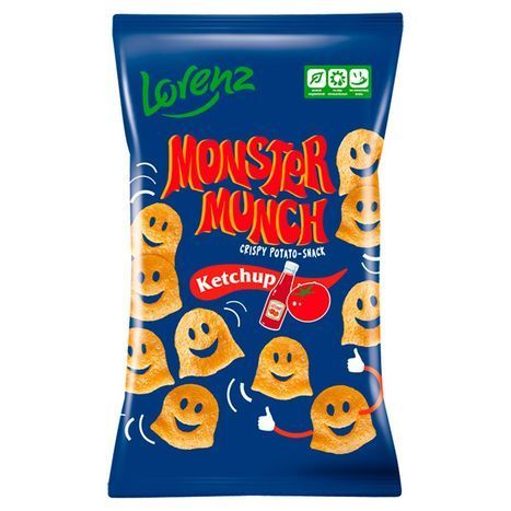 Lorenz Monster Munch Ketchup Potato Chips - 3.5 Ounces