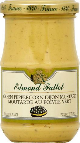 Edmond Fallot Mustad Dijon, Green Pepper Corn - 7.4 Ounces