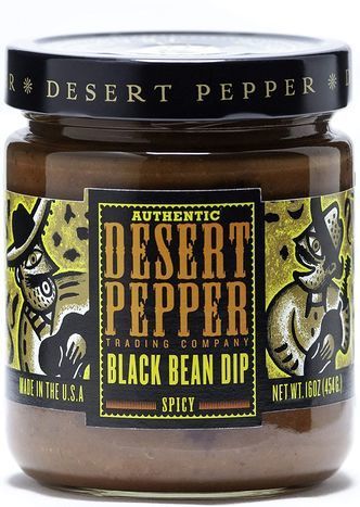 Desert Pepper Spicy Black Bean Dip Salsa - 16 Ounces