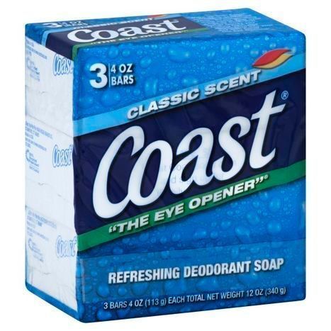 Coast Deodorant Soap, Classic Scent - 12 Ounces