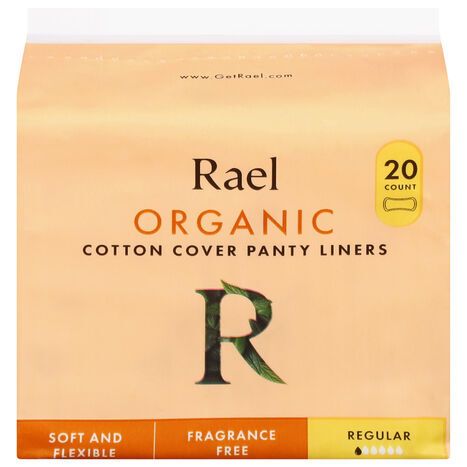 Rael Organic Cotton Cover Regular Panty Liners - 20 Liners