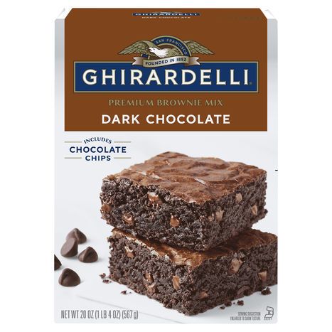 Ghirardelli Brownie Mix, Premium, Dark Chocolate - 20 Ounces